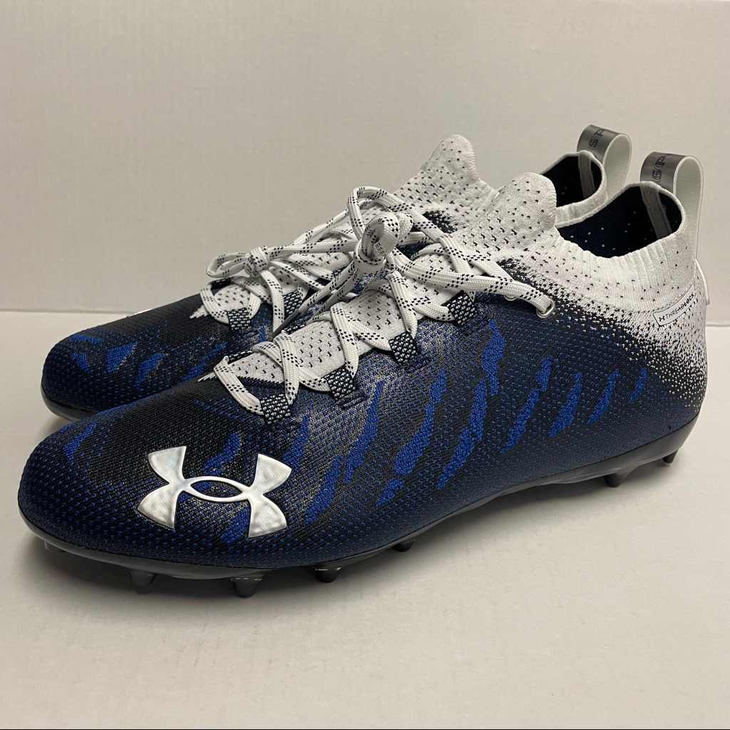 Under Armour Spotlight Lux Le Threadlock Football Cleat Men’s Size 14 Blue White
